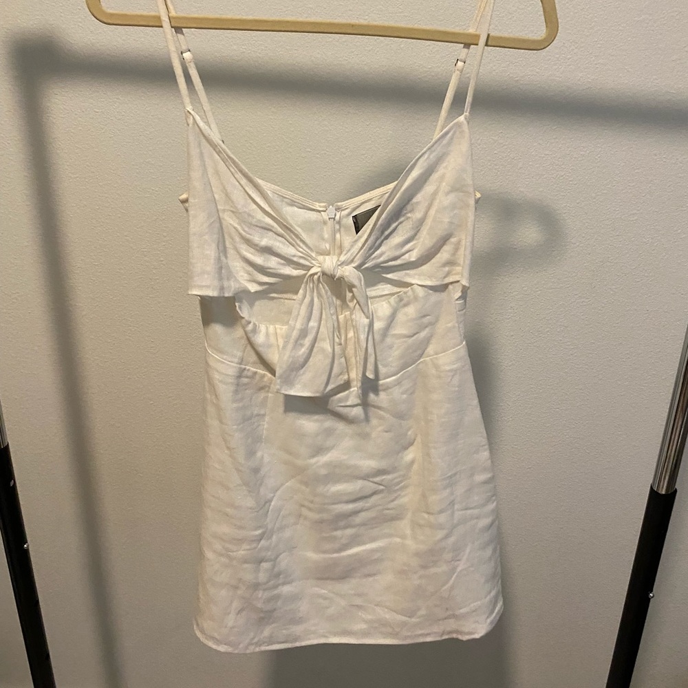 REFORMATION White Mini Dress